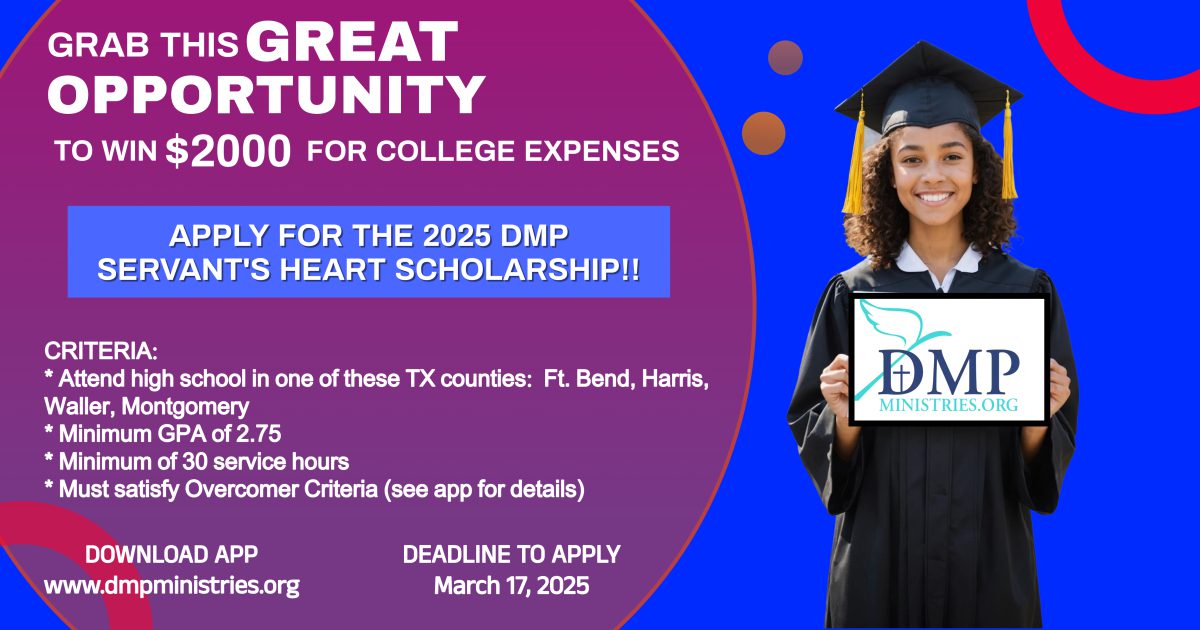 2025 DMP Servant's Heart Scholarship Application